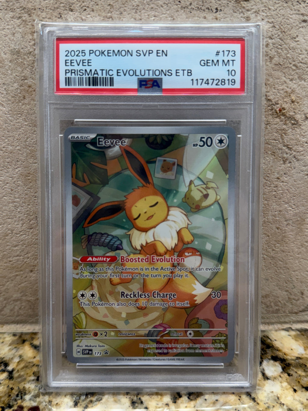 PSA Gem Mint 10 Eevee #173