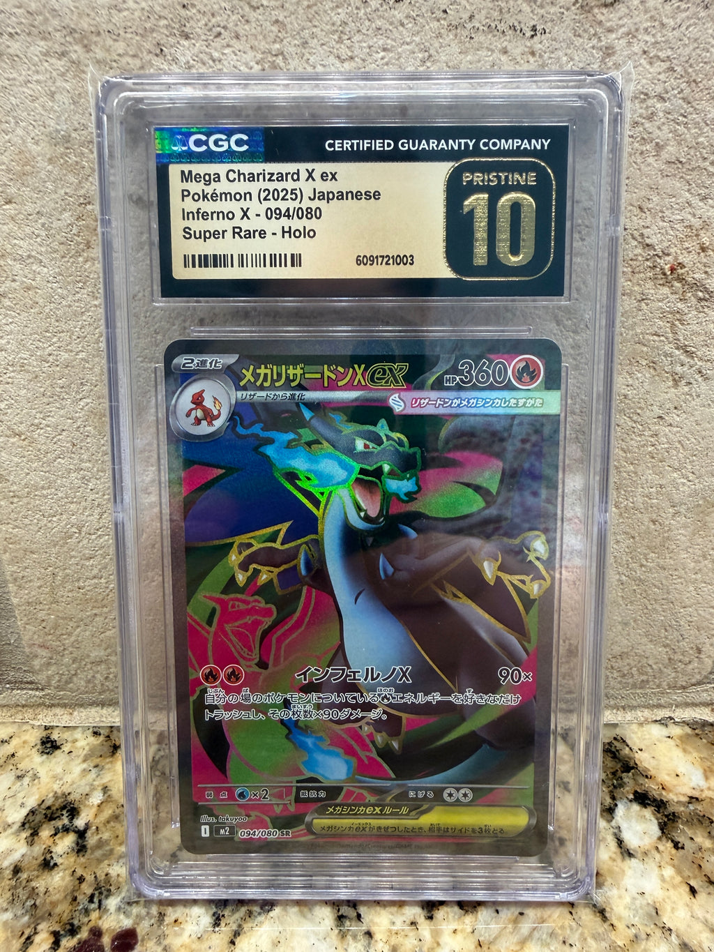 CGC Pristine 10 Mega Charizard X ex #94