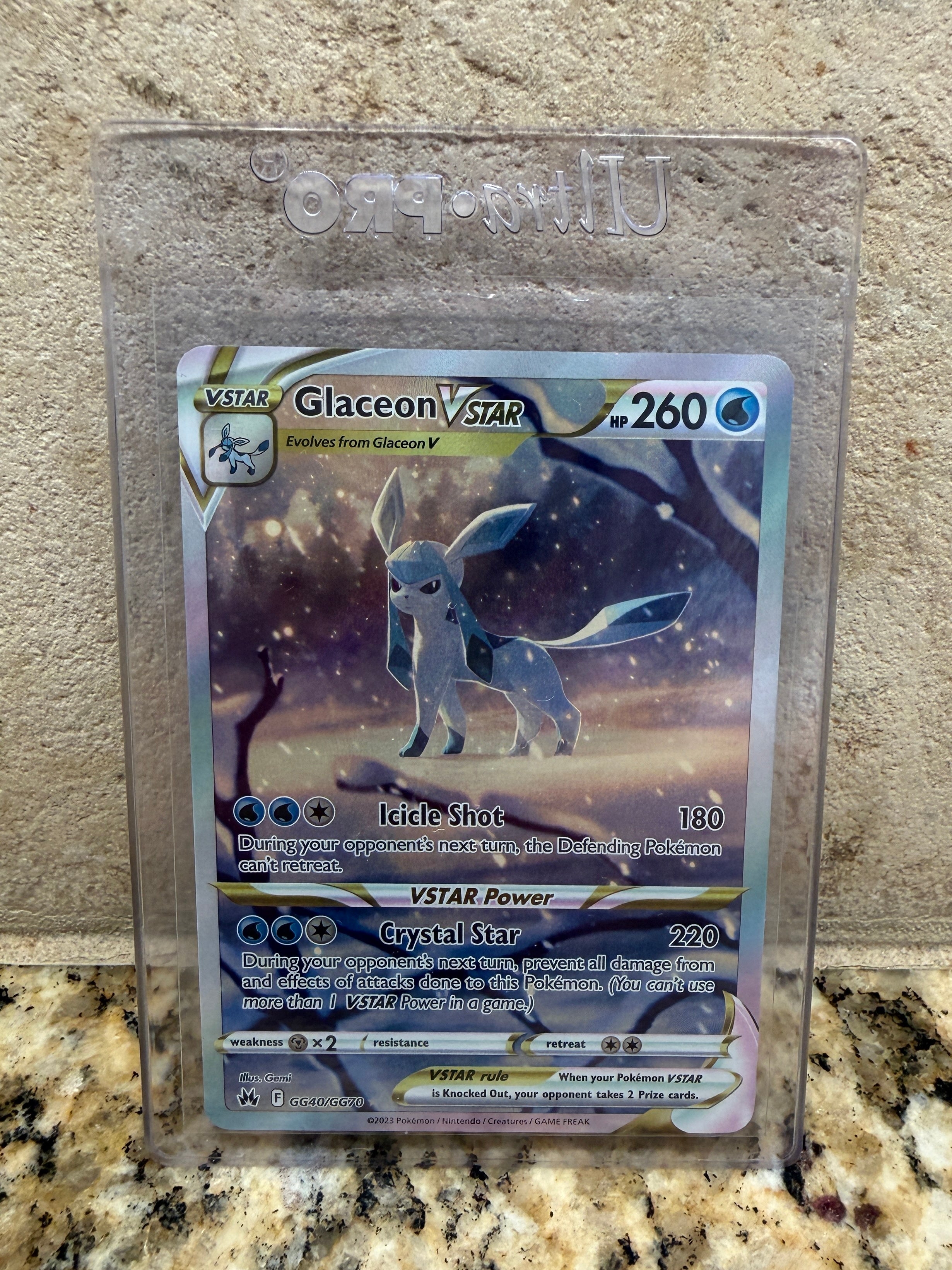 Ungraded 2023 Glaceon VSTAR #GG40