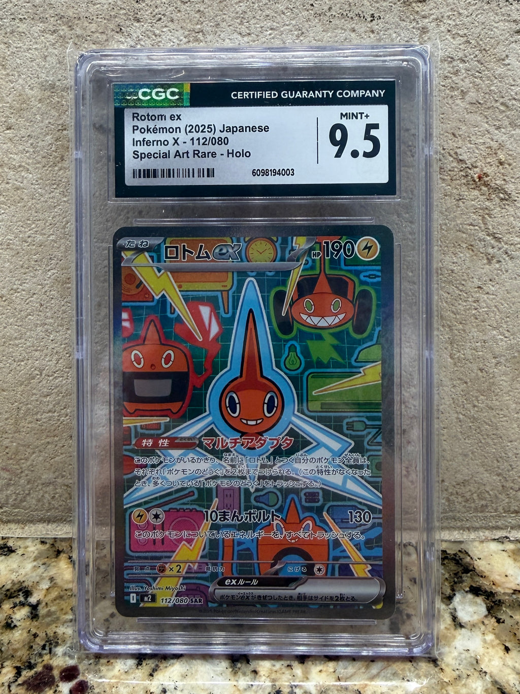 CGC Mint+ 9.5 Rotom ex #112