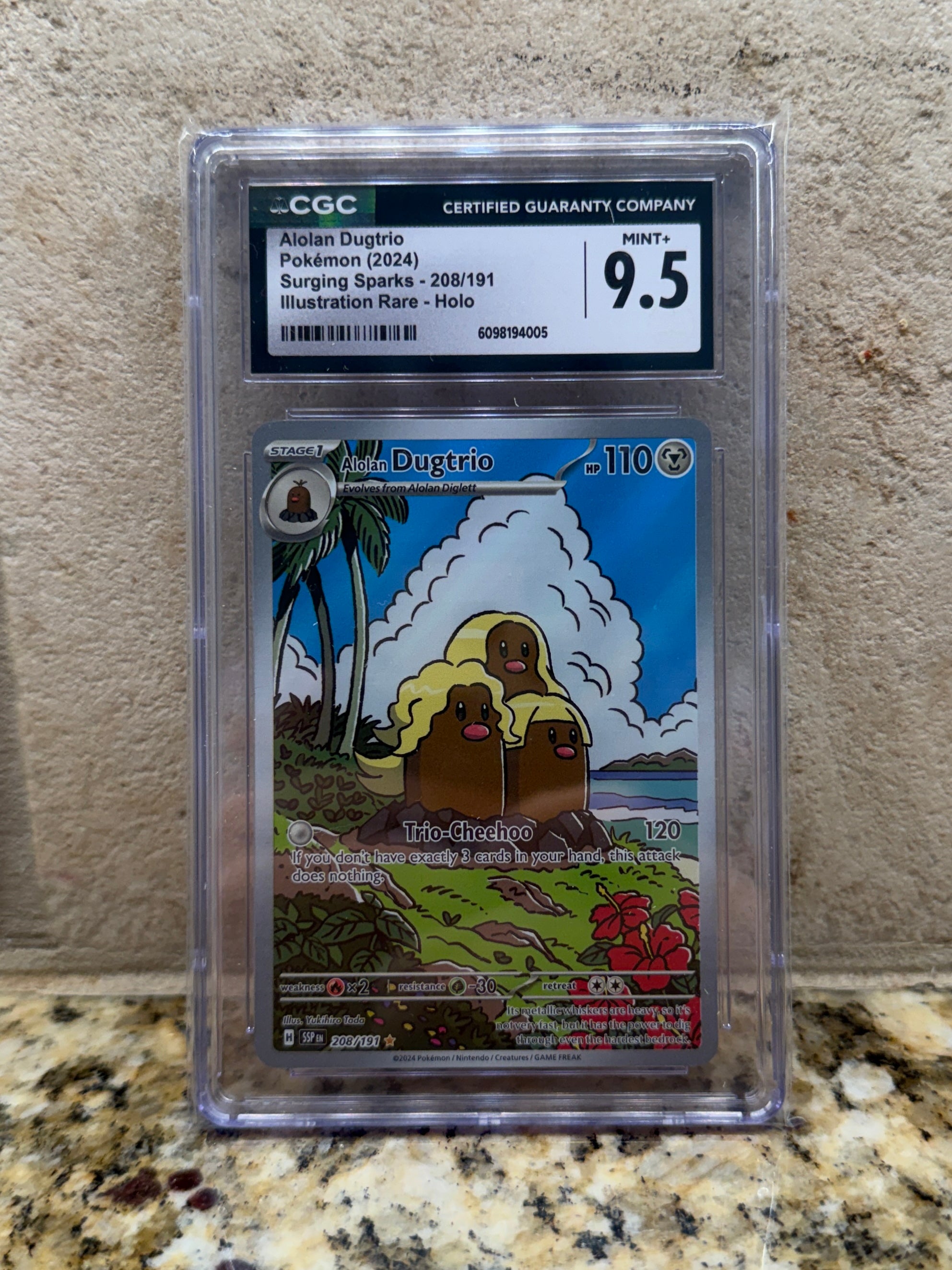 CGC Mint+ 9.5 Alolan Dugtrio #208